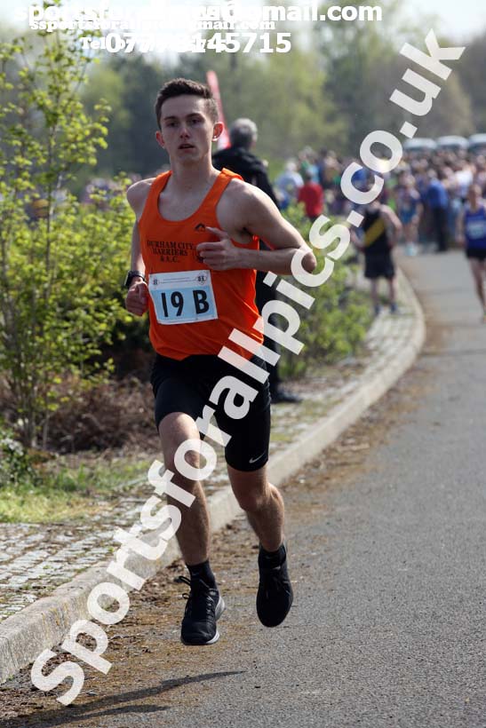 Senior mens 2019 Elswick Harirers Good Friday Road Relay, Newburn, Newcastle. Photo:  David T. Hewitson/Sports for All Pics